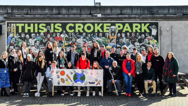 In attendance during the GAA's response to the Racism Awareness Campaign at the Croke Park Museum in Croke Park, Dublin were Transition Year Students and teachers from Scoil Dara Secondary school in Kilcock, Co. Kildare with officials Aoife O'Reilly, GAA Community and Health Administrator, Geraldine McTavish, GAA National Diversity & inclusion Officer, Gearóid Ó Maoilmhichíl, GAA National Children Officer, Ken McCue, Sport Against Racism Ireland, Blanaid Carey, GAA Health and Wellbeing Co-ordinator and Seamus Hogan, GAA National Healthy Club Co-ordinator.